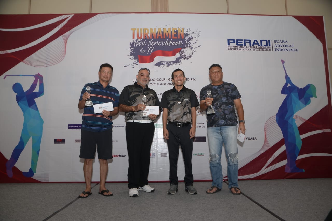 Turnamen Golf PERADI SAI, dalam rangka peringatan KEMERDEKAAN RI 77, di Sedayu Golf Indo, Jakarta 25 Agustus 2022