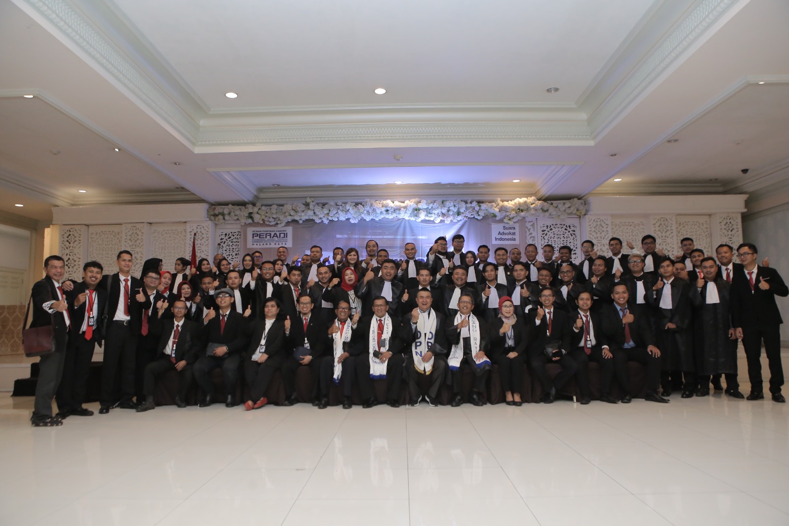 Pengangkatan dan Pelantikan Sumpah Advokat DPC Malang Raya & Banyuwangi Raya, di Hotel Empire Palace, Surabaya - 14 Maret 2023. Sebanyak 86 peserta