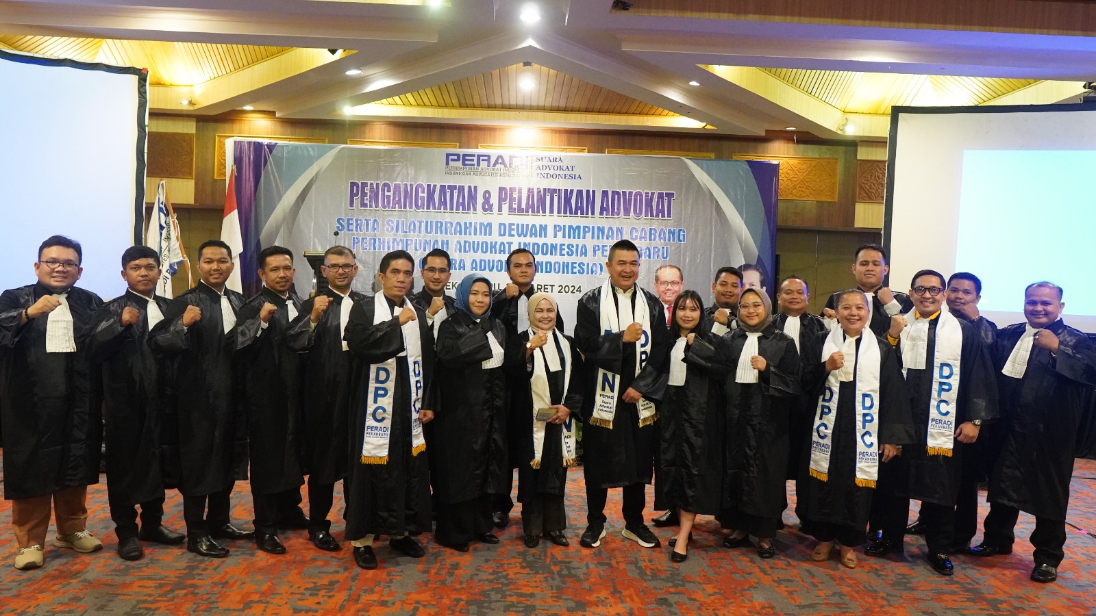 DPC PERADI SAI Pekanbaru melaksanakan pengangkatan dan pelantikan Advokat, pada tanggal 20 Maret 2024 di Hotel Pangeran, Pekanbaru. Lalu, Setelah agenda Pengangkatan dan Pelantikan, kegiatan dilanjutkan Silaturahmi dengan Berbuka puasa bersama seluruh pengurus dan Anggota DPC Pekanbaru, dan Agenda Pengambilan sumpah / janji Advokat dilakukan di Pengadilan Tinggi, Riau pada 21 Maret 2024, dengan jumlah Advokat yang dilantik 15 Orang.